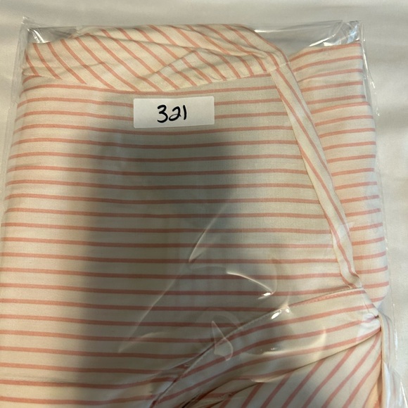 Vintage Susan Bristol Pink Striped Button-Up Shirt - Size 4P NWT NOS - Picture 9 of 9